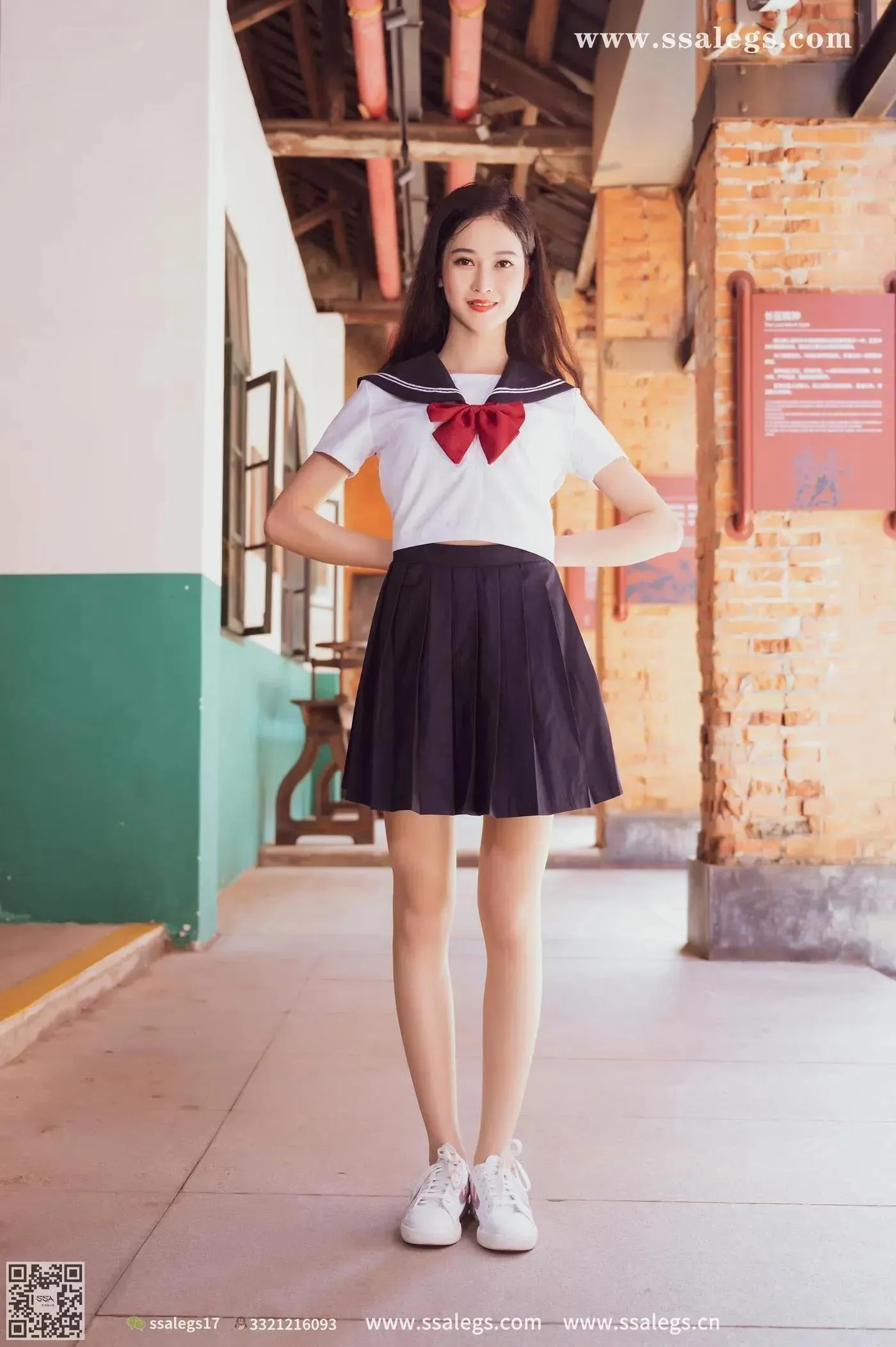 [SSA丝社]超清写真 NO.422 漫漫白色jk制服肉丝写真(下) [84P]插图9